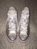 Women’s Bling Converse – Brides’ Choice Scattered Rhinestones ✨👟
