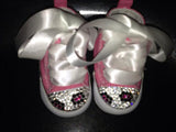 Baby Sneakers – Pink Animal Print Custom Infant Shoes 🐆👟