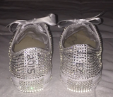 Women’s Personalized Bling Converse – Hand-Embellished Crystal Sneakers ✨