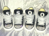 Girl’s Bling Converse Sneakers – Tulle & Personalized Initials