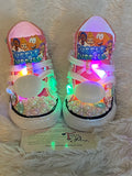 Girls’ Bling Sneakers – Bubble Guppies Inspired Sparkle Shoes