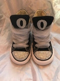 Girl’s Bling Converse Sneakers – Tulle & Personalized Initials