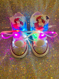 Girls Bling Converse Sneakers (Ariel the Little Mermiad)