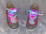 Bling Sparkly Light Up Converse Sneakers – Custom Rhinestone LED Shoes