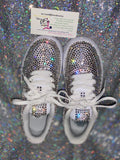 Women’s Custom Bling Air Force 1 – Embellished Nike Uptowns ✨👟