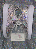 Kids Custom Bling Nike Air Force 1 – Rhinestone Embellished Uptowns ✨👟