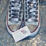 Bling Converse Personalized with Initials – Bat Mitzvah & Wedding Sneakers