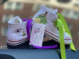 Girls’ Bling Converse – Princess Tiana Inspired Sparkle Sneakers