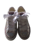 Custom Kids Bling Low Top Converse – Hand-Crystallized Rhinestone Embellished Sneakers