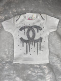 Custom Infant Shirt – Silver-Inspired Personalized Baby Tee