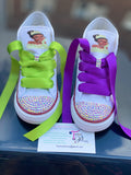 Girls’ Bling Converse – Princess Tiana Inspired Sparkle Sneakers