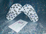 Baby Pink Leopard Painted Sneakers – Custom Hand-Painted Infant Shoes