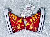 Daniel Tiger Inspired Custom Sneakers – Personalized Kids Bling & Glitter Shoes