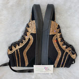 Bling Vans SK-HI8 Skateboard Sneakers – Custom Sparkle Edition