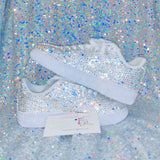 Kids Custom Bling Nike Air Force 1 – Rhinestone Embellished Uptowns ✨👟