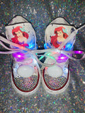 Girls Bling Converse Sneakers (Ariel the Little Mermiad)