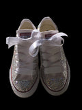 Custom Kids Bling Low Top Converse – Hand-Crystallized Rhinestone Embellished Sneakers