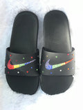 Custom Bling Nike Slides (Pride)