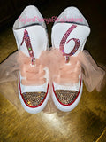 Womens Bling Sneakers - Sweet 16 Personalized