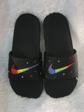 Custom Bling Nike Slides (Pride)