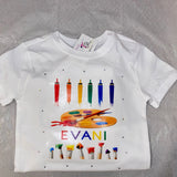 Custom Kids Paint Party Shirt – Personalized Birthday T-Shirt