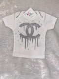 Custom Infant Shirt – Silver-Inspired Personalized Baby Tee