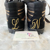 Bling Vans SK-HI8 Skateboard Sneakers – Custom Sparkle Edition