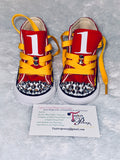 Daniel Tiger Inspired Custom Sneakers – Personalized Kids Bling & Glitter Shoes