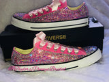 Women’s Bling Converse Sneakers – Embellished with AB Rhinestones