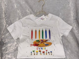 Custom Kids Paint Party Shirt – Personalized Birthday T-Shirt