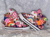 Girls Bling Sneakers  Embellished Junk Sneakers
