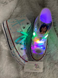 Disney Princess Jasmine Inspired Custom Bling Sneakers