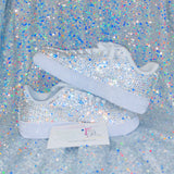 Women’s Custom Bling Air Force 1 – Embellished Nike Uptowns ✨👟