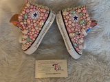 Girls’ Bling Sneakers – Bubble Guppies Inspired Sparkle Shoes