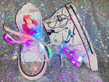 Girls Bling Converse Sneakers (Ariel the Little Mermiad)