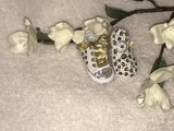 Custom Baby Sneakers – Leopard Print Bling with Rhinestones ✨👶