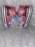 Custom Barbie Sneakers – Personalized Kids Shoes with Glitter & Bling