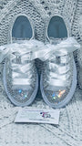 Pearl & Rhinestone Embellished Communion Sneakers – Custom Bling Shoes
