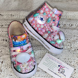 Girls’ Bling Sneakers – Bubble Guppies Inspired Sparkle Shoes
