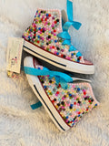 Girls’ Bling Converse – LOL Surprise Inspired Pearl-Embellished Sneakers