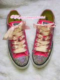 Women’s Bling Converse Sneakers – Embellished with AB Rhinestones