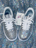 Kids Custom Bling Nike Air Force 1 – Rhinestone Embellished Uptowns ✨👟