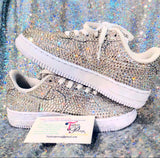 Women’s Custom Bling Air Force 1 – Embellished Nike Uptowns ✨👟