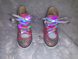 Bling Sparkly Light Up Converse Sneakers – Custom Rhinestone LED Shoes