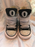 Girl’s Bling Converse Sneakers – Tulle & Personalized Initials