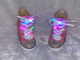 Bling Sparkly Light Up Converse Sneakers – Custom Rhinestone LED Shoes
