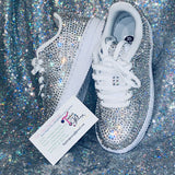 Women’s Custom Bling Air Force 1 – Embellished Nike Uptowns ✨👟