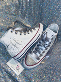 Bling Converse Personalized with Initials – Bat Mitzvah & Wedding Sneakers