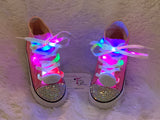Bling Sparkly Light Up Converse Sneakers – Custom Rhinestone LED Shoes