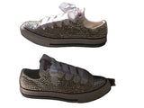 Custom Kids Bling Low Top Converse – Hand-Crystallized Rhinestone Embellished Sneakers